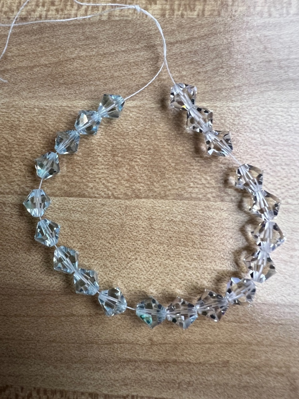 Swarovski Crystal beads 8mm 2 colors clear and azure